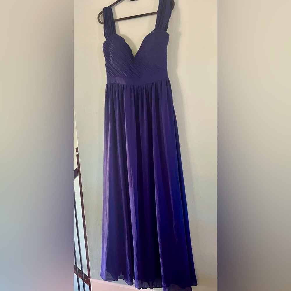 Chic Royal Blue Pleated Dress
